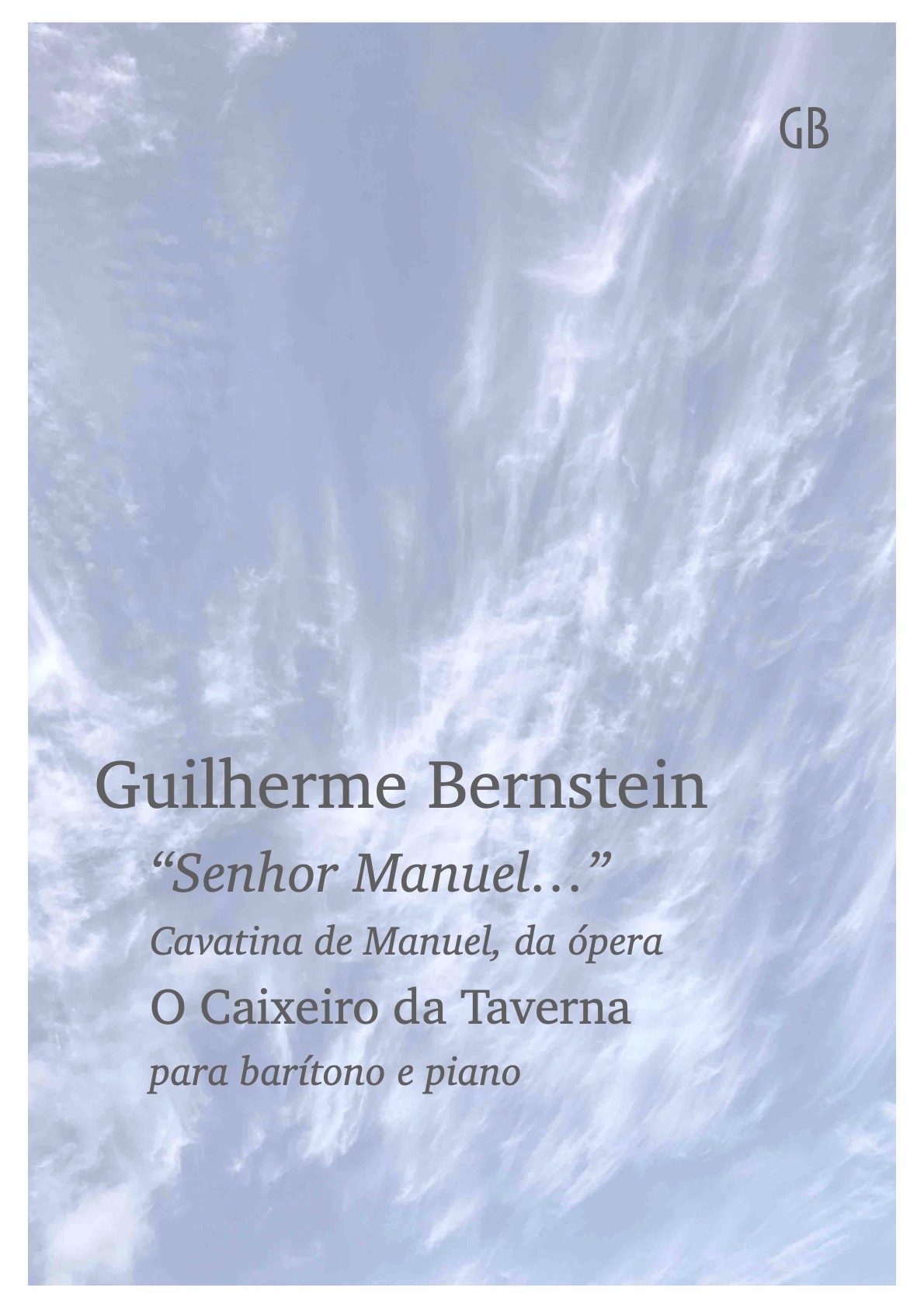 Cavatina de Manuel - sample cover