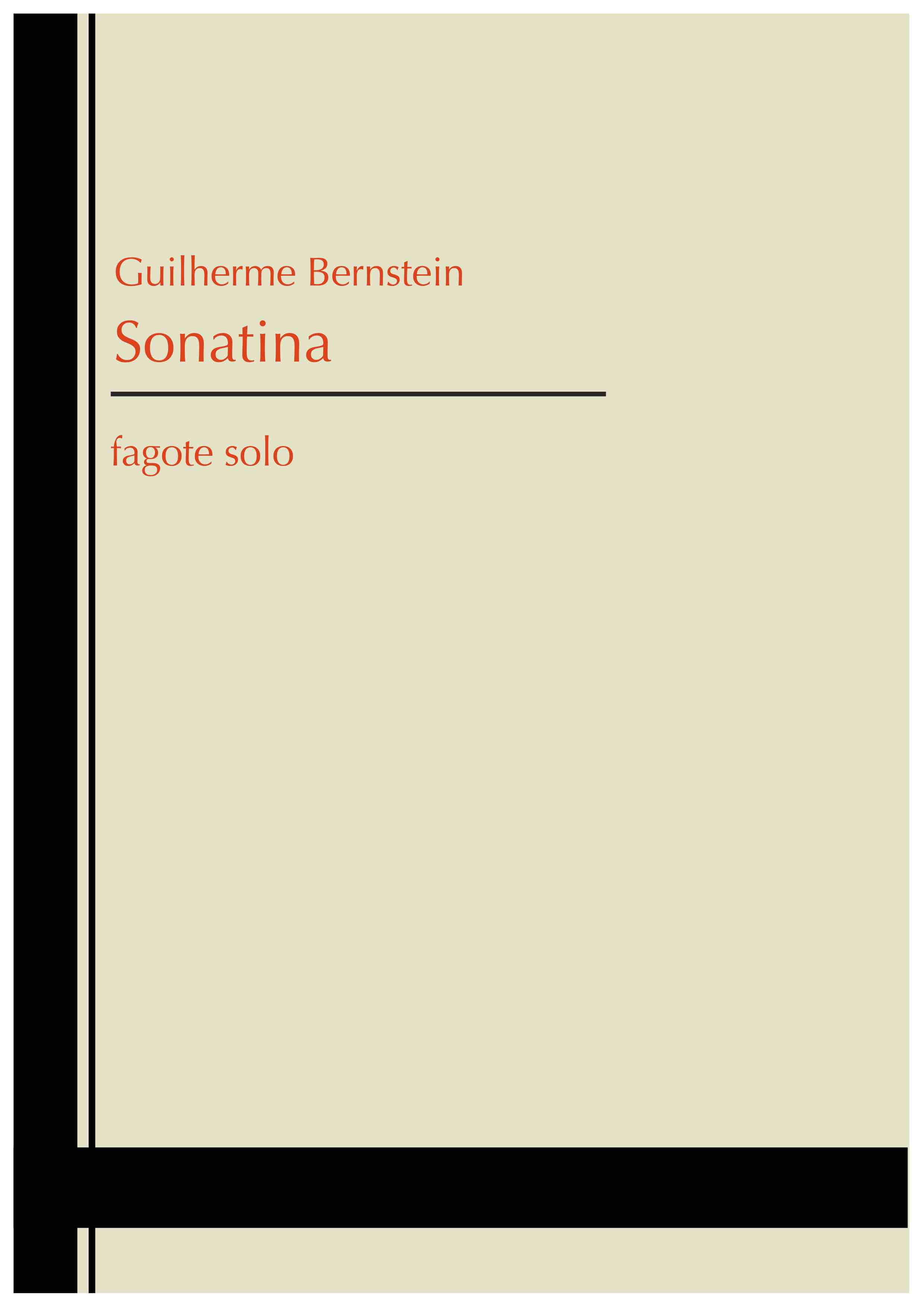 Sonatina para Fagote Solo - sample cover