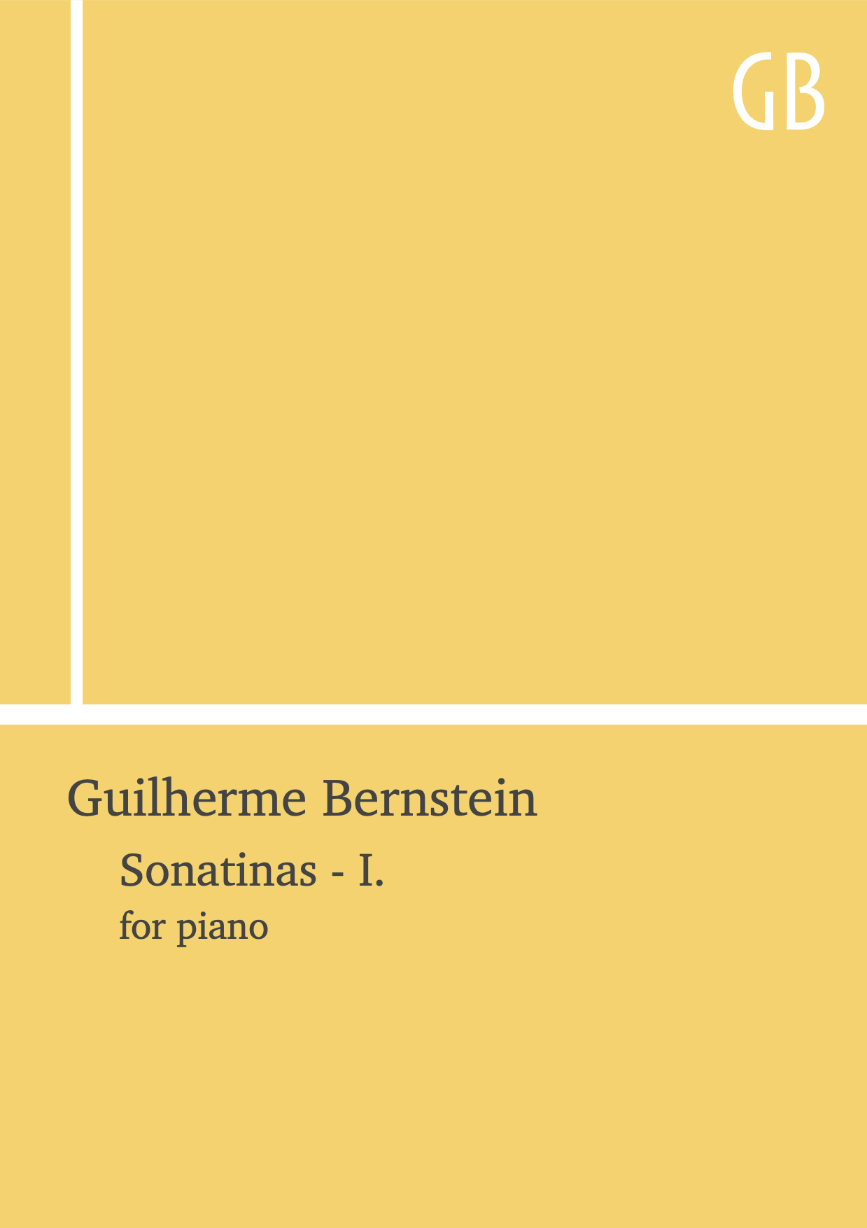 Sonatinas I  cover