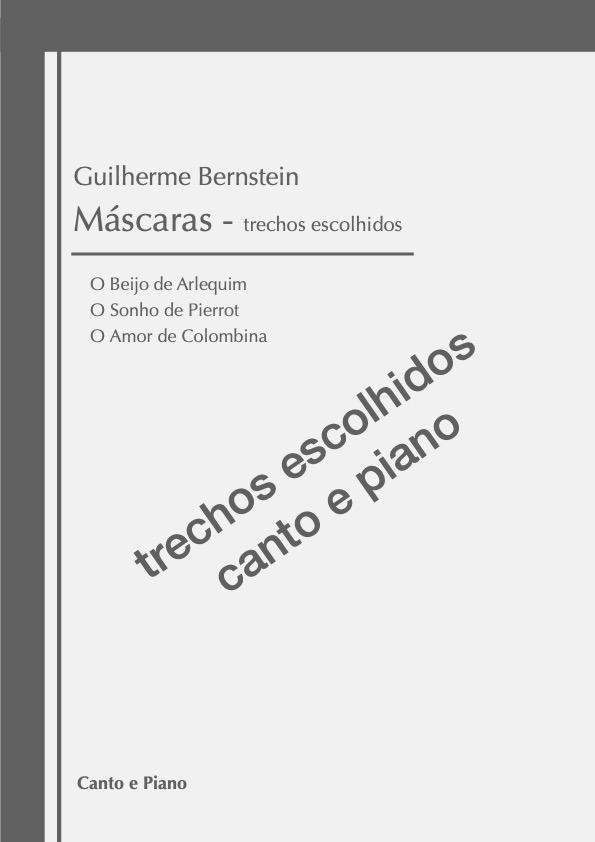 Mscaras - trechos - sample cover